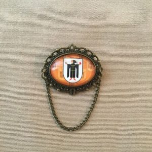 Brosche Münchner Kindl mit Ketterl